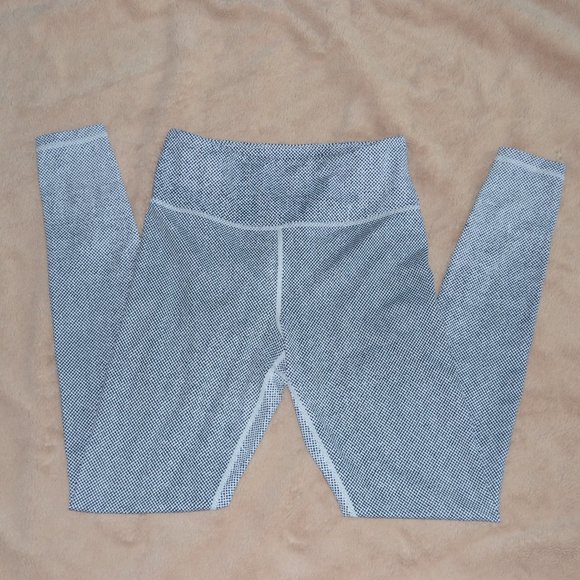 ZYIA Active Racer Light N Tight Black White Micro Dot Full Length Leggin… - Picture 3 of 10